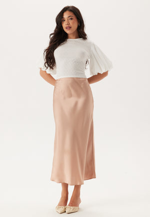 Satin Midi Skirt