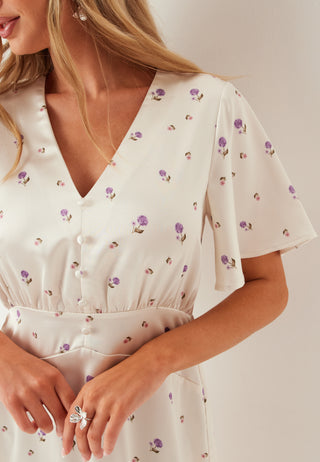 Satin Scarf Maxi Dress