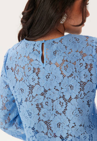Scalloped Edge Lace Blouse
