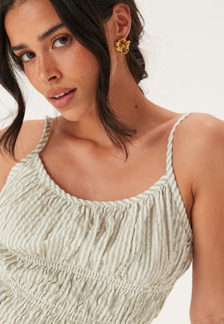 Seersucker Smock Dress