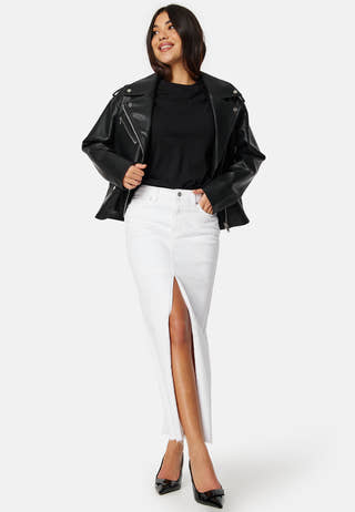 Faux Leather PU Biker Jacket