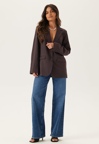 Shaped Single Button Blazer