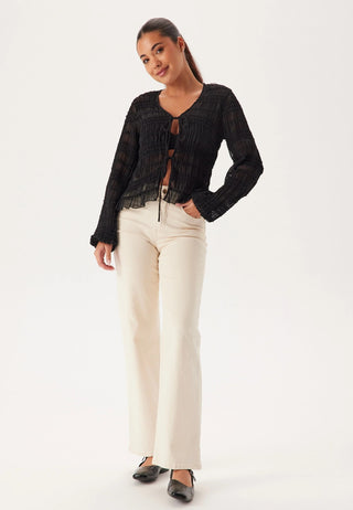 Sheer Tie Blouse