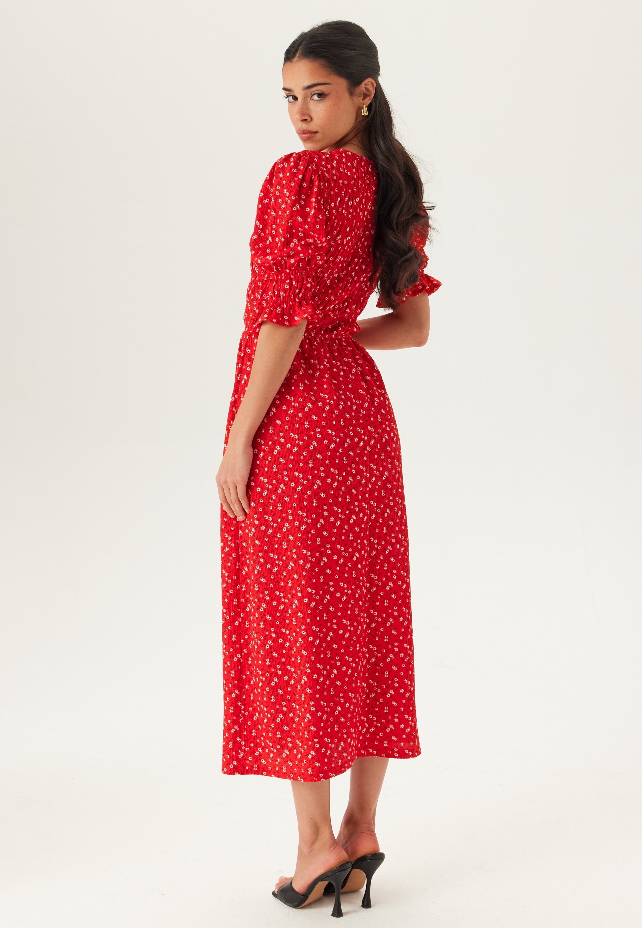 Short Sleeve Smock Dress