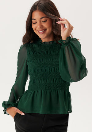 Smock Langermet Bluse