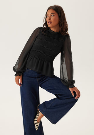 Smock Langermet Bluse