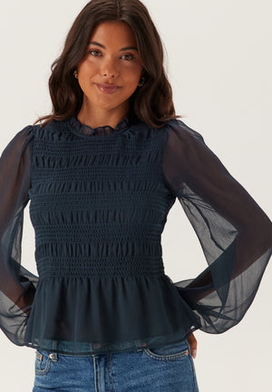 Smock Langermet Bluse