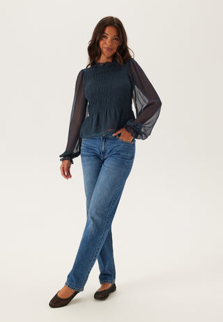 Smock Langermet Bluse
