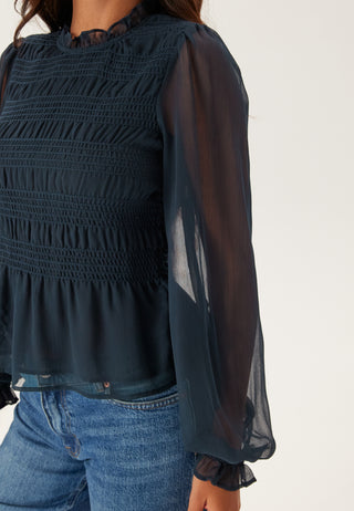 Smock Langermet Bluse