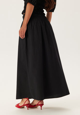 Smock Waist Maxi Skjørt