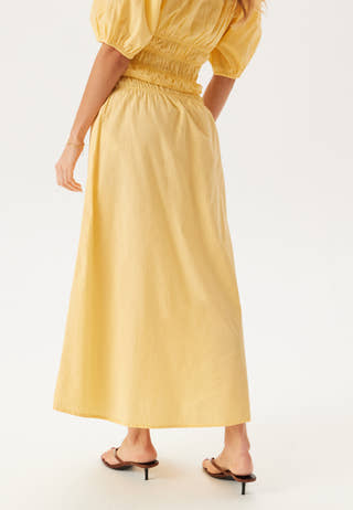Smock Waist Maxi Skirt