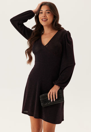 Sparkling Puff Sleeve Dress