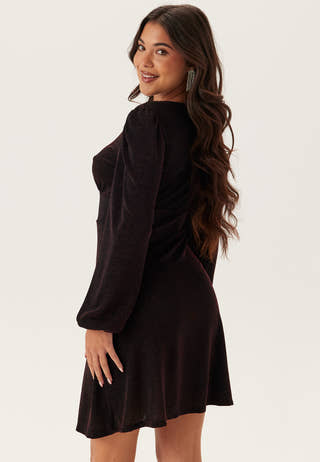 Sparkling Puff Sleeve Dress