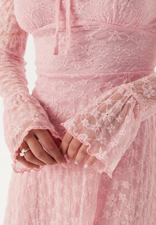 Square Neck Lace Dress