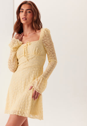 Square Neck Lace Dress