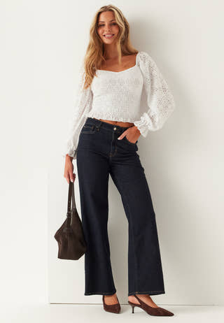 Square Neck Smock Top