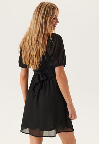 Square Neck S/S Georgette Dress