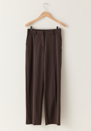 Straight High Waist Suit Trousers