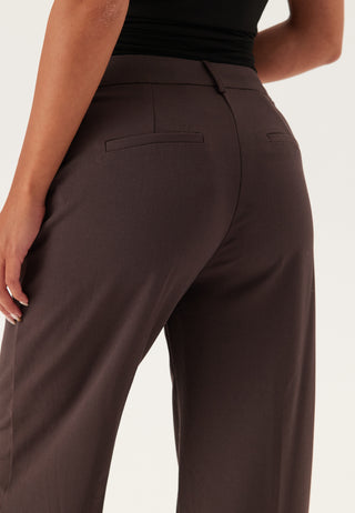 Straight High Waist Suit Trousers