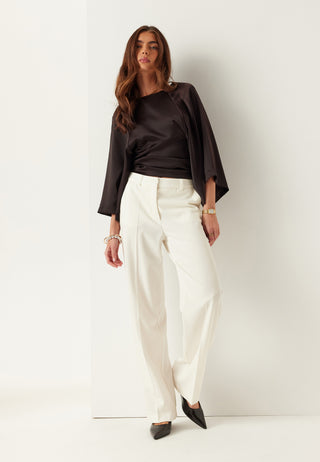 Straight High Waist Dressbukse