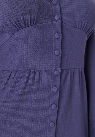 Structure Button Midi Dress