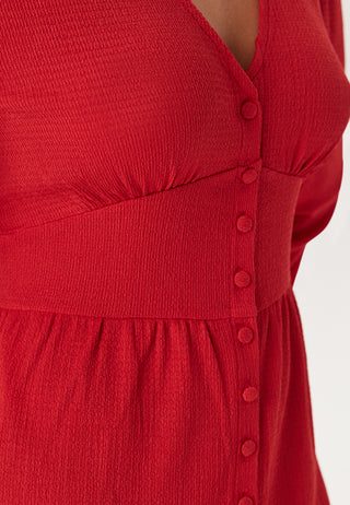 Structure Button Midi Dress