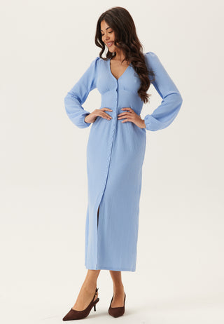 Structure Button Midi Dress