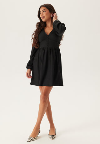 Structure Button Mini Dress