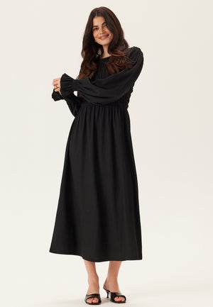 Structure Long Sleeve Midi Dress