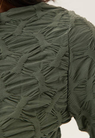 Structure Long Sleeve Midi Dress