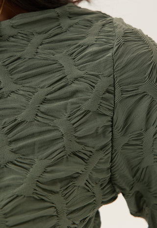 Structure Long Sleeve Midi Dress