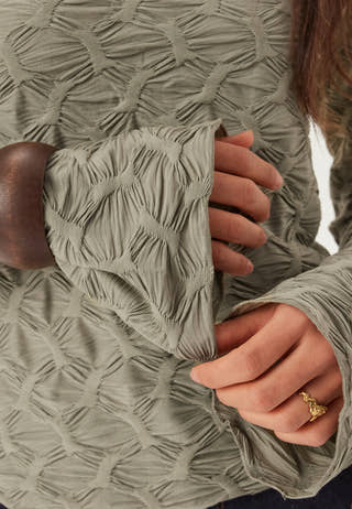 Structure Long Sleeve Top