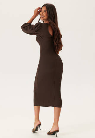 Structure Puff Sleeve Dress