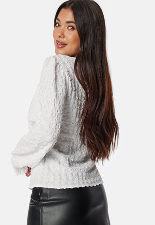 Structure Puff Sleeve Top