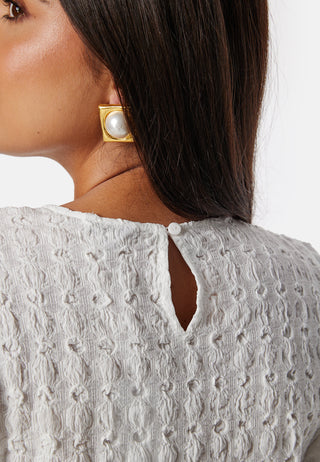 Structure Puff Sleeve Top