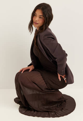 Strucure Combined Maxi Skirt