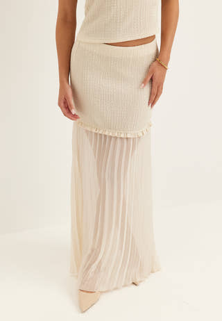 Strucure Combined Maxi Skirt