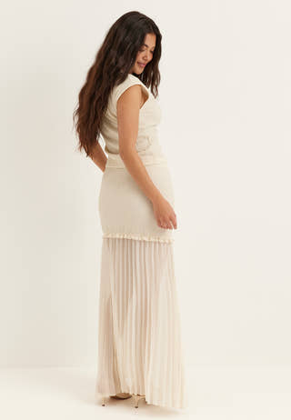 Strucure Combined Maxi Skirt