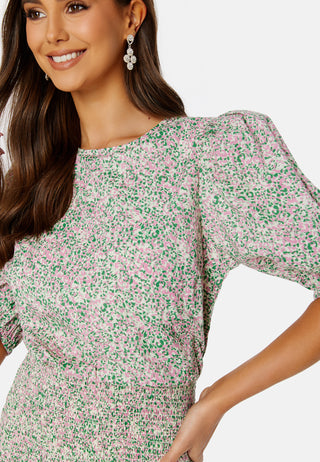 Summer Luxe Patterned Smock Dress