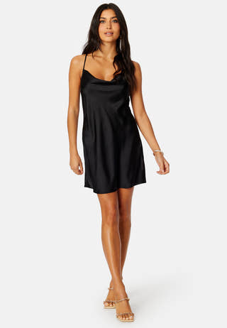 Tara satin party dress