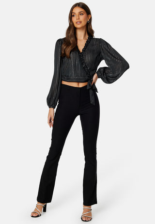Taylin Frill Wrap Blouse