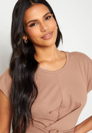 Tea soft tie dress
