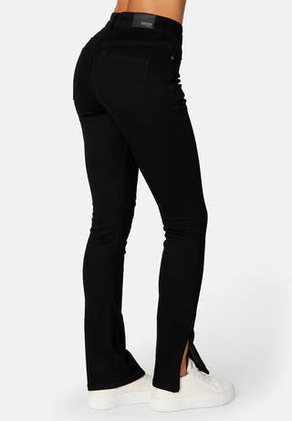 Tinnie  slit high waist jeans