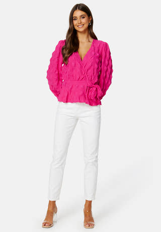 Triniti wrap blouse
