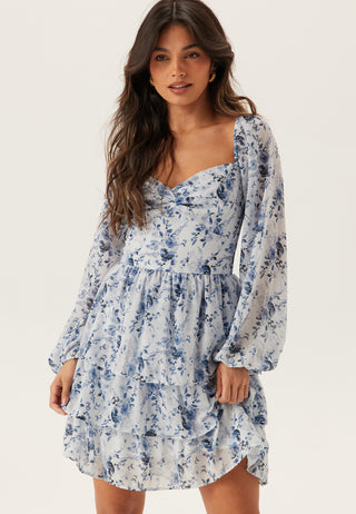 Twist Detail Flounce Dress