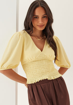 V-neck Smock Top
