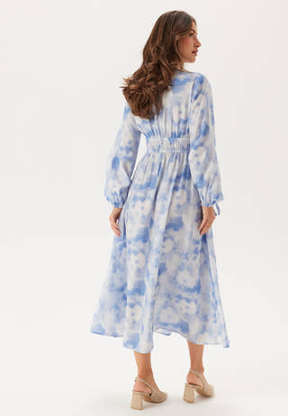 CC V-neck Viscose Strap L/S Dress