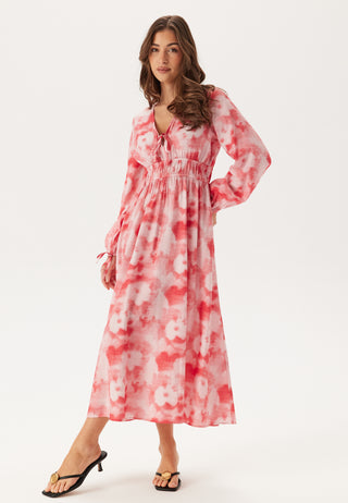 CC V-neck Viscose Strap L/S Dress