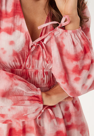 CC V-neck Viscose Strap L/S Dress