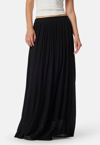 Viscose Crepe Maxi Skirt